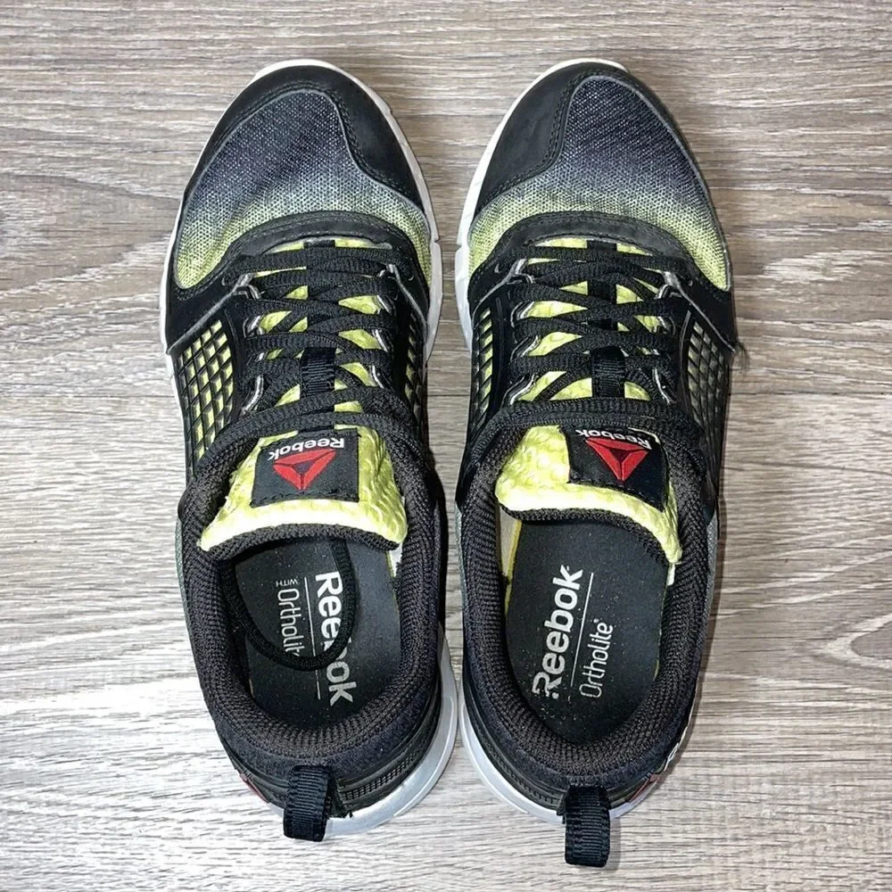Reebok CrossFit ZQuick 2.0 Nanoweb Mens Sz 5/Womens 6.5 Black Neon Green Sneaker